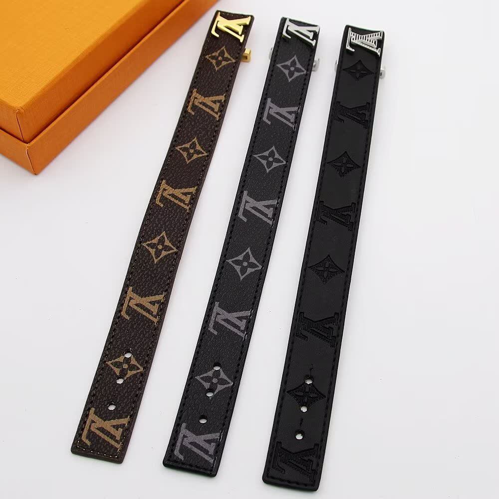 Louis Vuitton Monogram Leather Bracelets